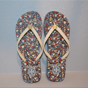 brand new tory burch flip flops